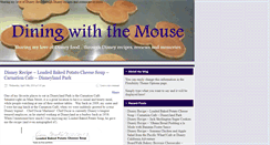 Desktop Screenshot of diningwiththemouse.com